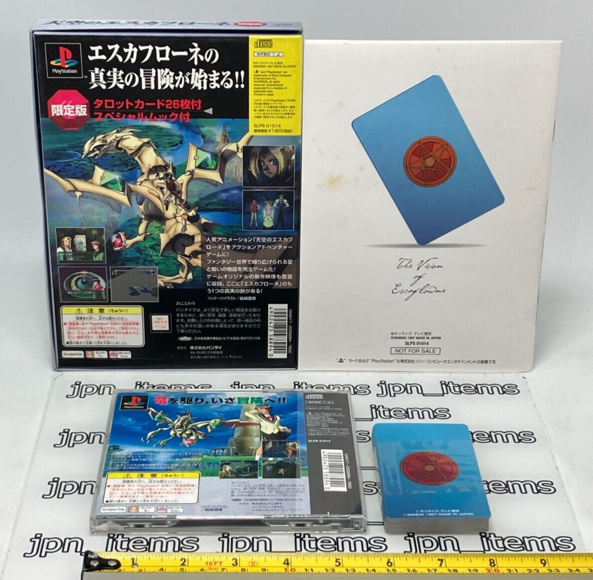 PS1 The Vision of Escaflowne Limited Edition BANDAI with Tarot