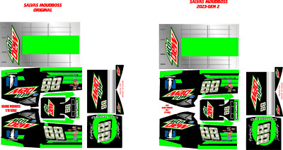 SALVAS MUDBOSS TRAXXAS SLASH  DALE EARNHARDT JR DEW