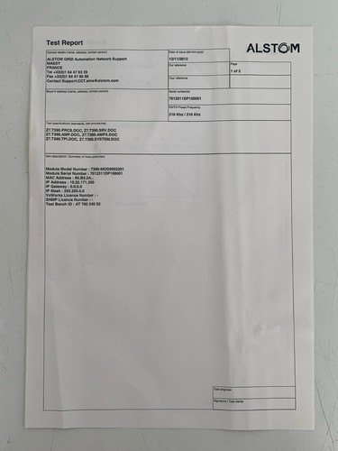 Alstom / Transmission Module / T390-MOD9002201 / e-terragridcom T390 - Picture 11 of 15