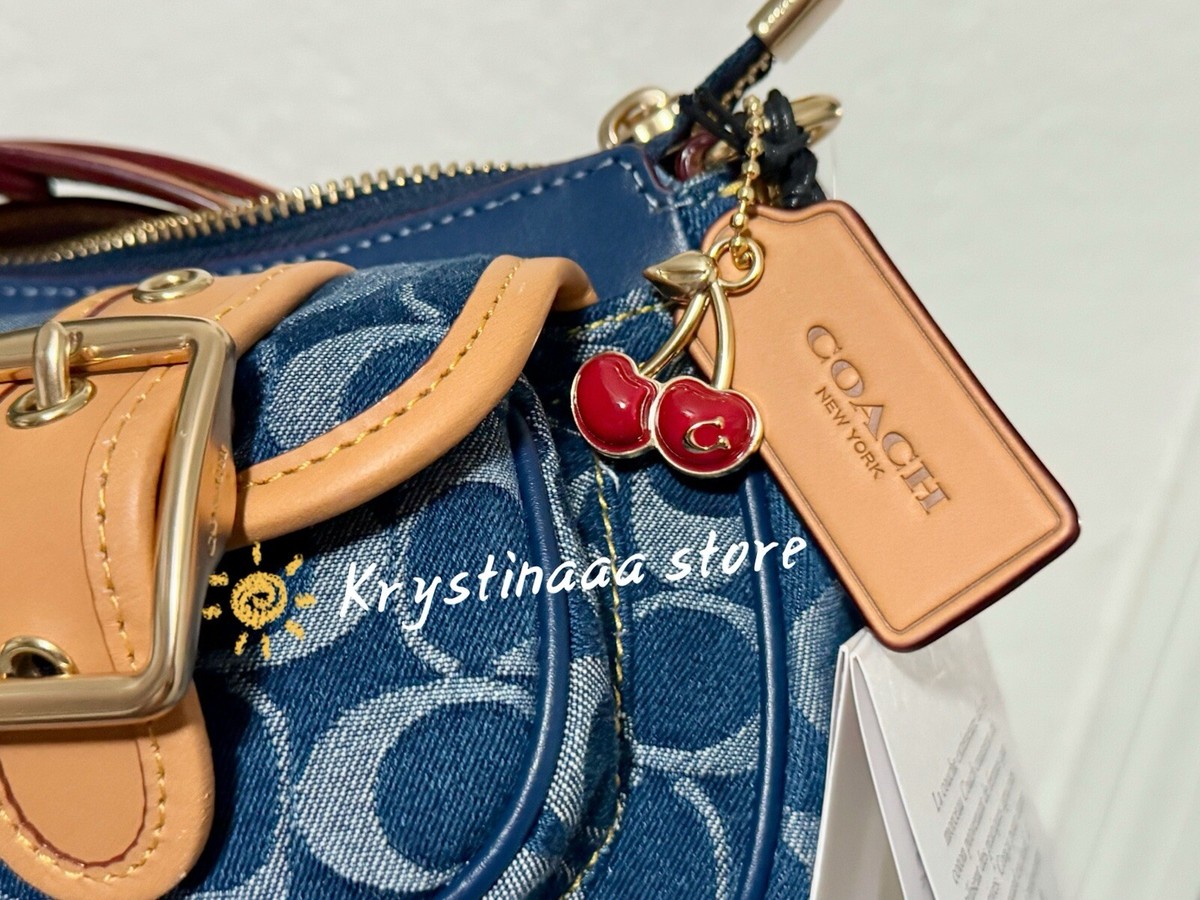 バッグ Coach Ashton Baguette Bag Denim Leather COACH® Outlet | Ashton Bag In Signature Denim