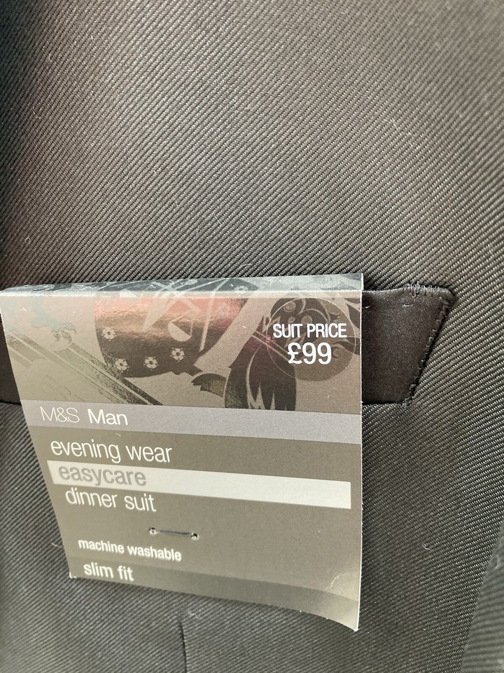 Men’s M&S Dinner Suit Jacket. New With Tags. Size 40” Long. eBay