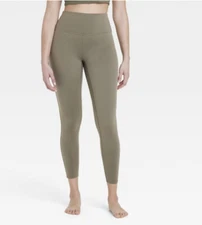 Women’s All In Motion High Rise Buttery Soft Flex Leggings Green S Retail $32