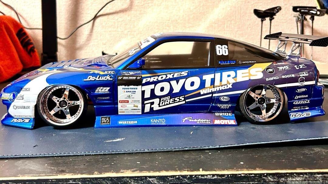 Shibata 1/10 RC Car Painted Body Nissan D-MAX 180SX DRIFT SPEC