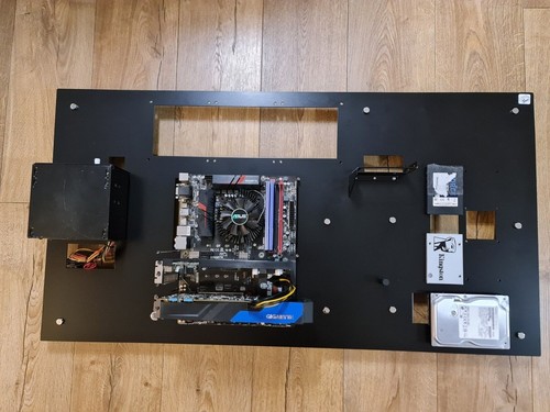 Wall OPEN PC case H-CASE 1 ATX RAL / test bench / RAW HARDWARE / wall mounted - Zdjęcie 8 z 23