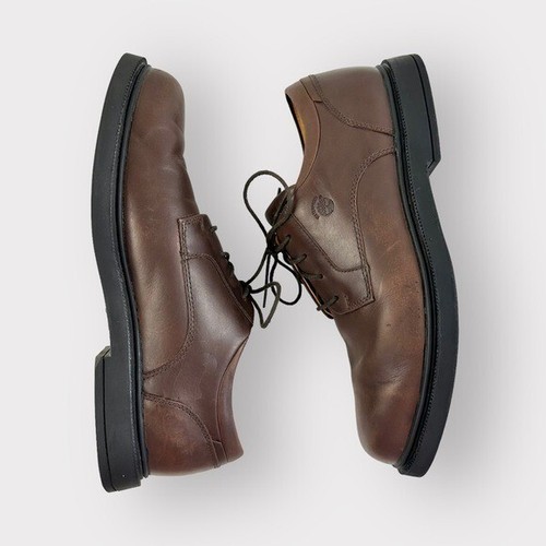 Scarpe eleganti Timberland uomo marrone 90081 Oxford pelle impermeabili - Foto 6 di 9