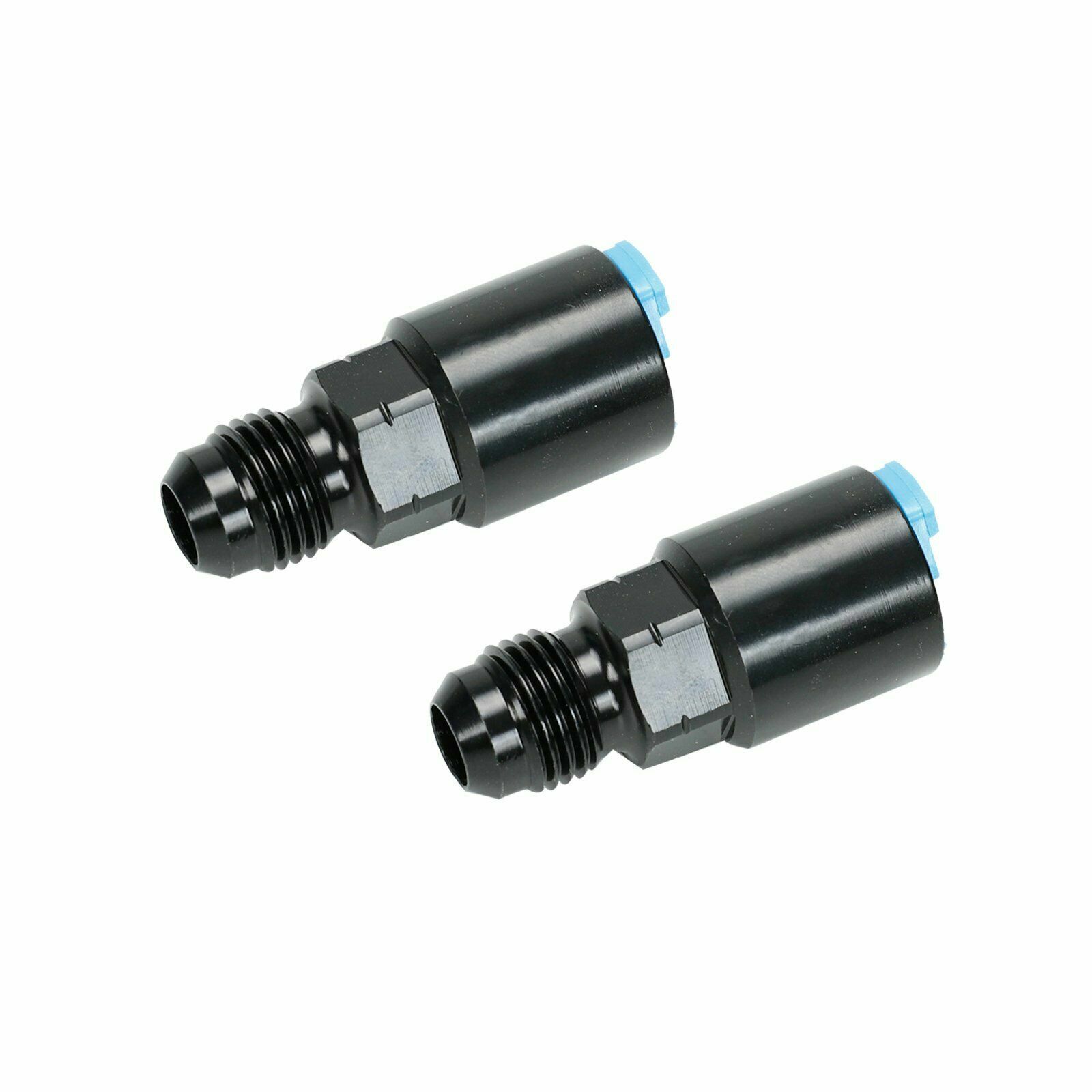 EFI Fuel Rail Adapter Fittings Feed/Return AN6 Push ON Black LT1 LT4