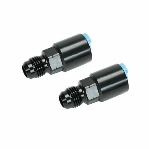 EFI Fuel Rail Adapter Fittings Feed/Return AN6 Push ON Black LT1 LT4