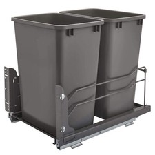 Rev-A-Shelf Double Pull Out Trash Can with So...