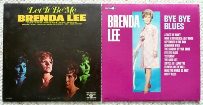 BRENDA LEE:  2 LPs Bye Bye Blues (Decca 4755) and Let It Be Me (Vocalion 73890)