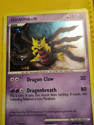 Giratina Lv. 70 28/127 Pokemon Platinum Holo Pokemon Trading Card