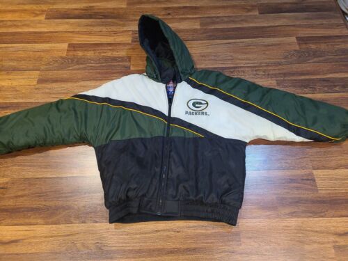 Vintage NFL Game Day Green Bay Packers Coat Mens Size Large - Picture 3 of 6