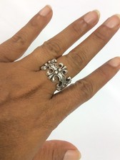 Stunning sterling Silver 925 Thick Design Band ring size 8