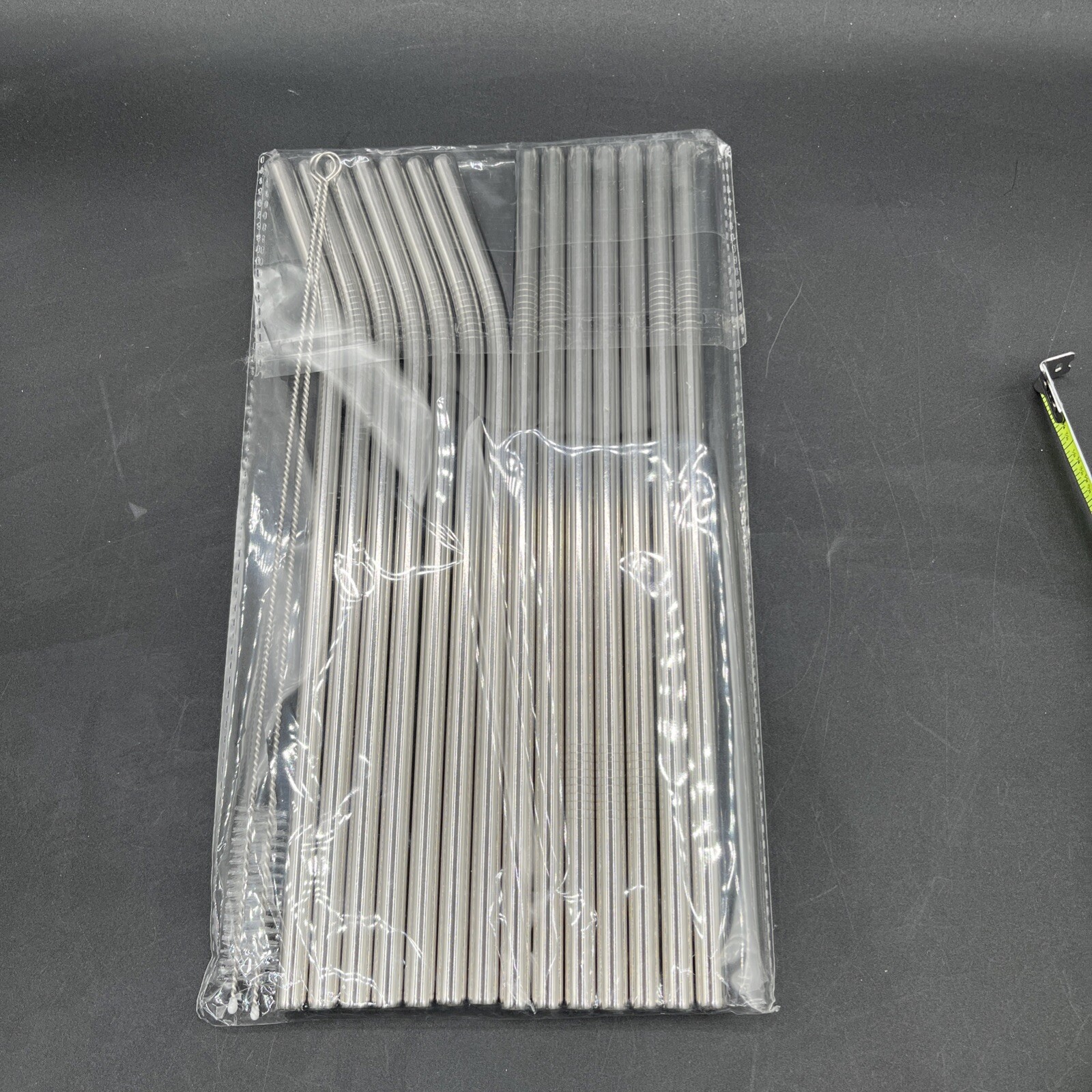 14 Pack Reusable Stainless Steel Metal Drinking Straws For Tumbler 11”