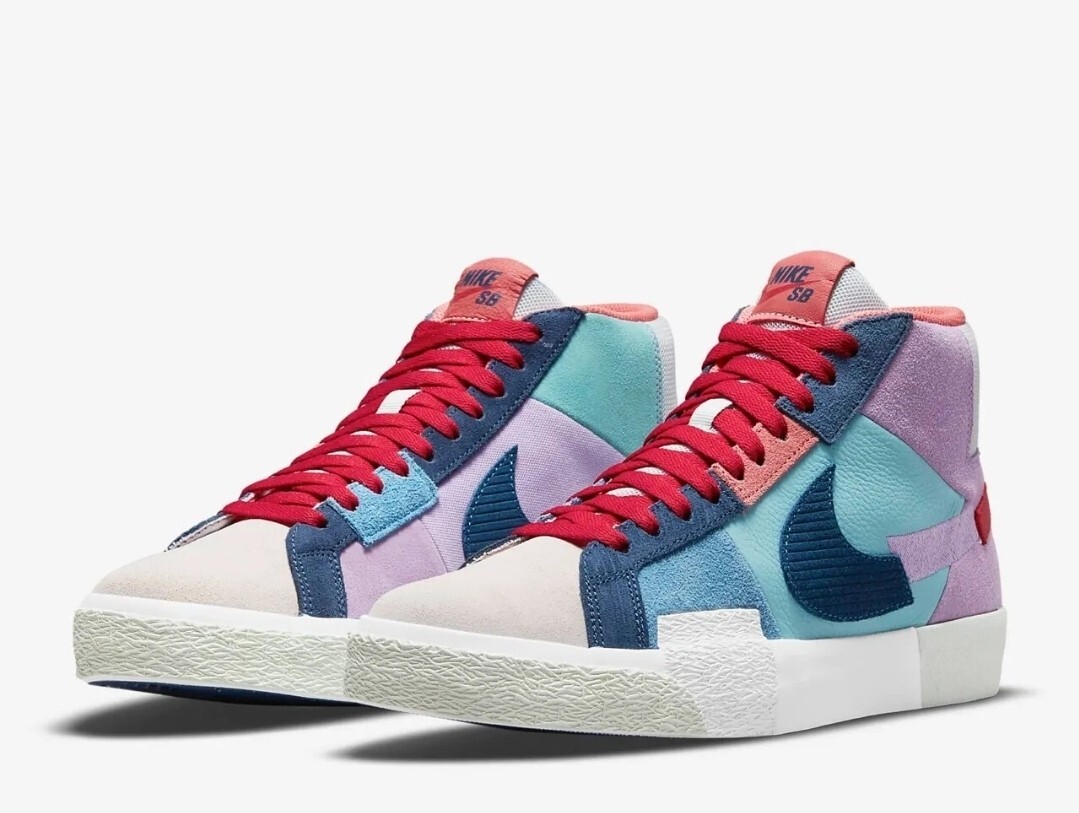 Nike SB Zoom Blazer Mid Premium DA8854-500 Mosaic Pack UK14 EUR49