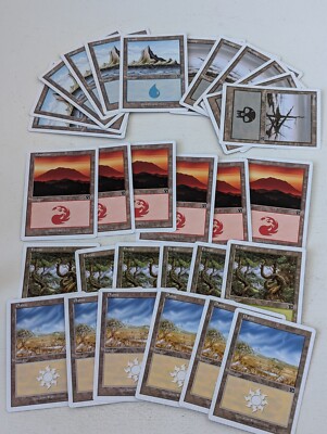 Magic The Gathering MTG Classic Sixth Edition Basic Lands M/NM 30 Cards 6 Each