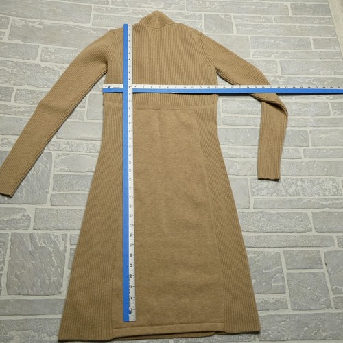 Athleta Sweater Dress Womens ST Small Tall Beige Merino Wool Shawl Wrap - Picture 4 of 6