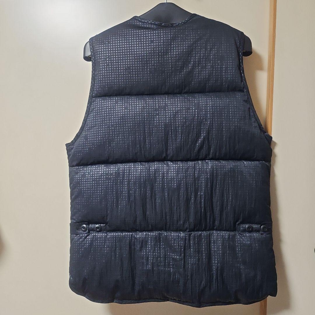 トップス P.D.W. tactical VEST by AVIREX Avirex P.D.W. Black Quilted Vest L Zip Pockets Work