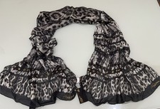 Roberto Cavalli Large 25x64  Scarf Shawl Anim...