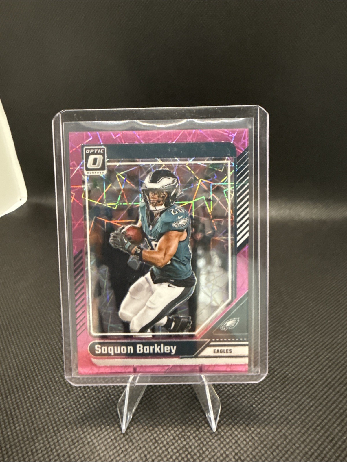2024 Panini Donruss Optic - Saquon Barkley #159 Pink Velocity Prizm /80
