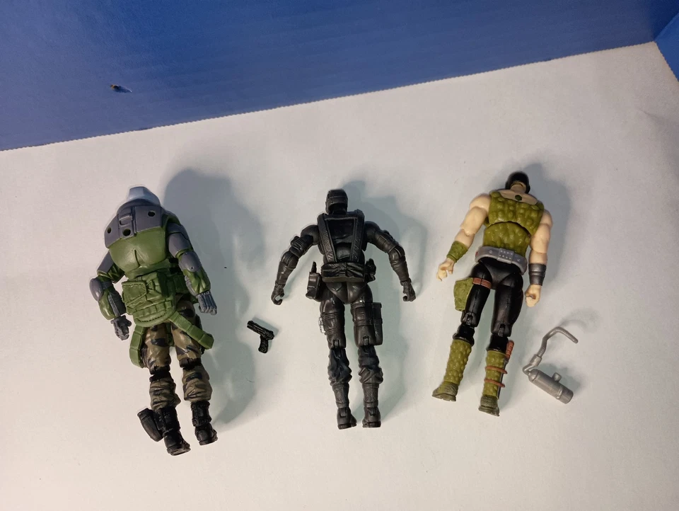 GI Joe ROC POC 25th Modern Figura de Acción LOTE incompleta x3 Croc Skydive SE Foto 2 de 2