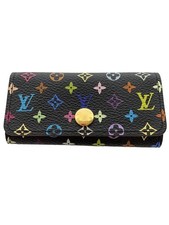 LOUIS VUITTON Key Case Multiclee 4 Monogram Multicolor Noir PVC Womens Used