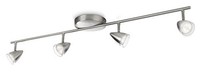 Philips Myliving LED Spotbalken Maple 4-Flammig, Matt Verchromt