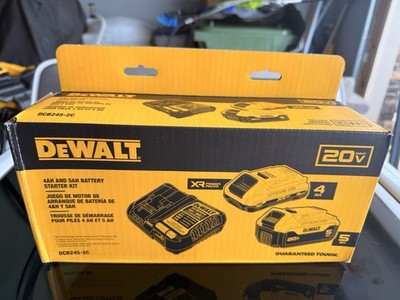 DEWALT 20V Yellow Battery Charger Starter Kit 4Ah 5Ah DCB245-2C