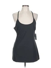 NWT H By Halston Women Black Sleeveless Top L