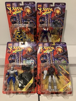 1995 Toy Biz X-FORCE LOT CABLE EXODUS COMMANDO AVALANCHE MOSC X-MEN 97! MCU!