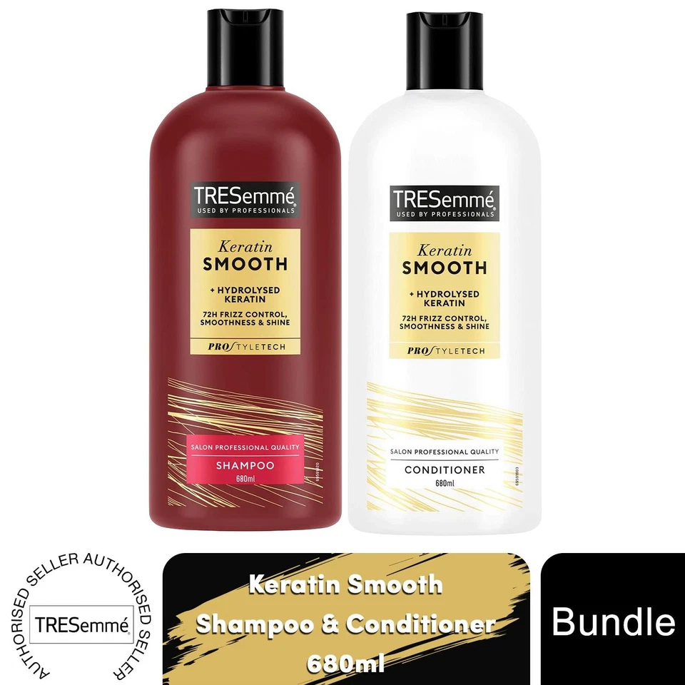 Tresemme Shampoo & Conditioner Bundle 680ml Each - Keratin Smooth