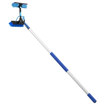 Uimoso Solar Panel Cleaning Kit with 24 ft Water Fed Pole and Brush System