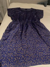 Mossimo Target Dress Womans Sz. XS Violet & Gold Color Knee Length No Belt 2011