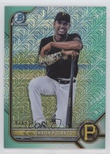 2022 Bowman Chrome Prospects Mega Box Aqua Mojo Refractor Shalin Polanco 0z2o