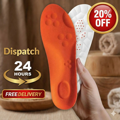 4D Memory Foam Ortheseneinlagen für Fersen- & Plantarfasziitis Schmerzen