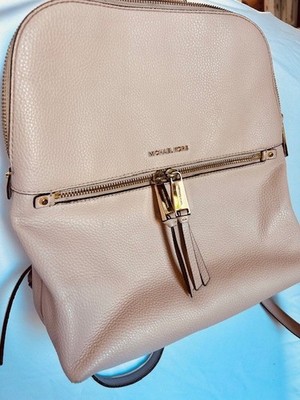 Michael Kors Dusty Pink Pebbled Leather Backpack with Gold Hardware $_57.JPG?set_id=880000500F main image 2