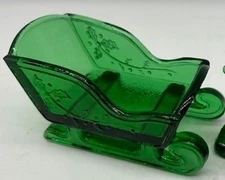 Mini Sleigh - Hunter Green -  Mosser Glass, USA