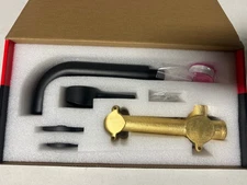 Sumerain S2149DI-SR Matte Black Wall Mount Roman Tub Faucet with Ceramic Valve