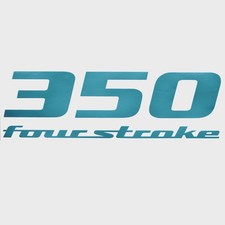 Yamaha Boat Outboard Decal 1035020 | 350 Four Stroke Reef Blue