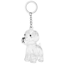 Dog Hair Collector Keychain - Memorial Keepsake for Collecting Transparent a