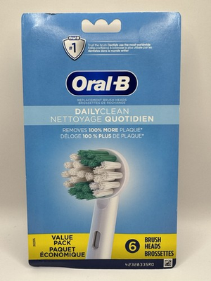#ad Oral B Daily Clean Electric Toothbrush Heads 6 Pack Sealed $23.70