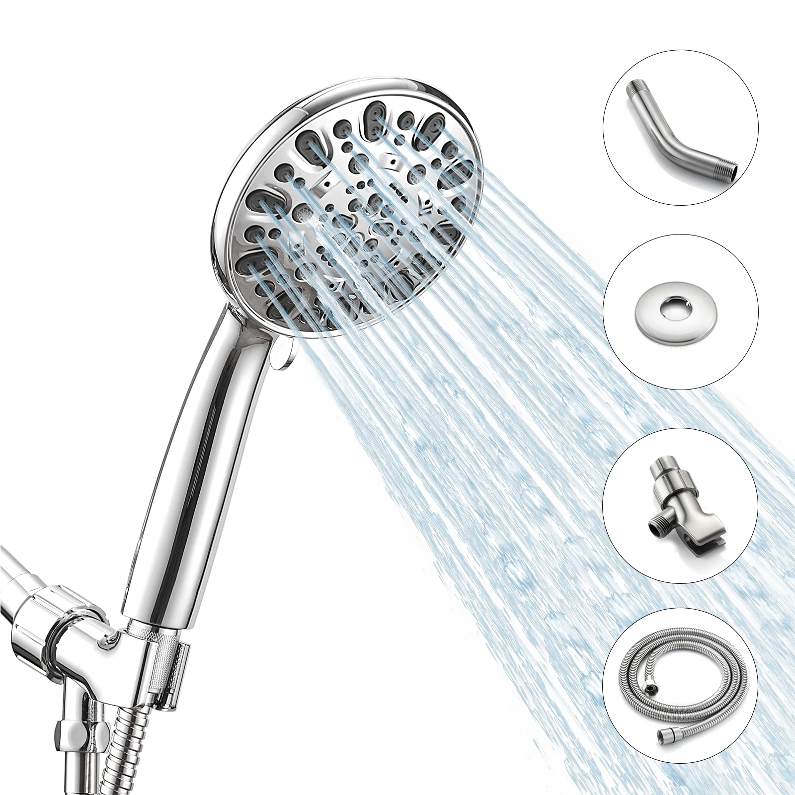 High Pressure Handheld Shower Head, 7-mode Shower Head