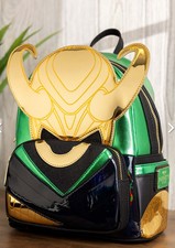 Loungefly Marvel Loki Mini Backpack Metallic Cosplay Villain Infinity Saga Bag