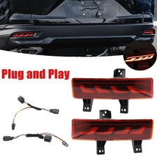 Rear Bumper Reflector Light For 2020-2022 Honda CRV LED DRL Fog Lamp Red Lens
