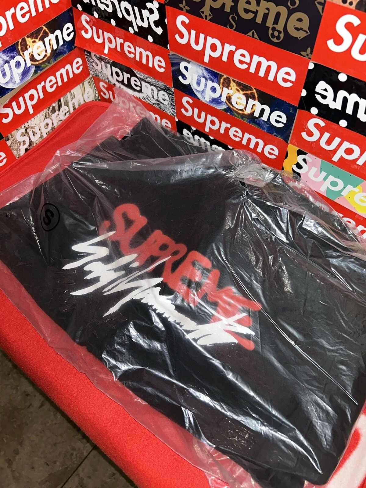 Sweat col rond logo Supreme Yohji Yamamoto neuf FW20 taille S