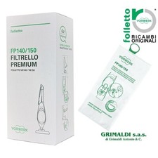 6 SACCHETTI ASPIRAPOLVERE FOLLETTO VORWERK PER VK140 VK150 KOBOLD ORIGINALE