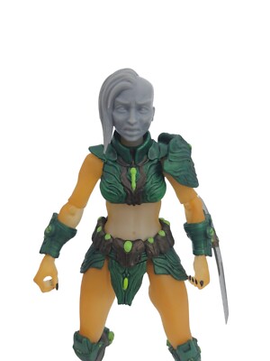 Custom 3d Cyborg Betty Headsculpt For Mythic Cosmic Legions 2.0 1/12 Scale 