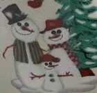 Atico Intl Let It Snow Stoneware Salt & Pepper Shakers Holiday Vintage 1998