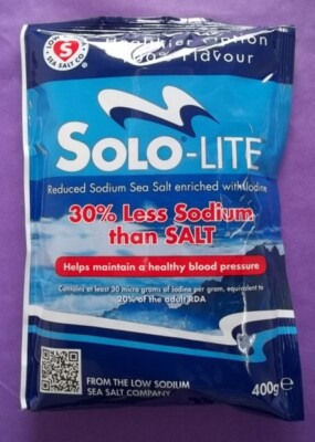 (32,00 /1kg) Solo Salz, Low Sodium Salt, natriumarmes Salz, 400 g
