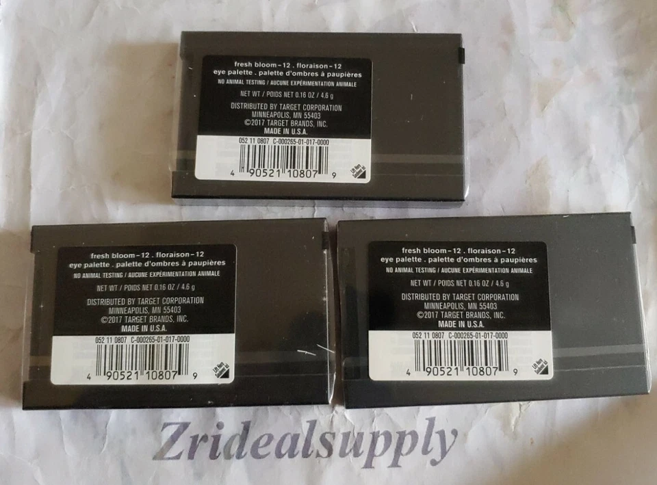 Sonia Kashuk 6 Shades Color Eye Palette Fresh Bloom 12 Eye Shadow Sealed 3PACK - Image 2 of 2