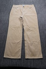 Vintage Corduroy Pants Straight Leg Stretch Lightweight Women's 16